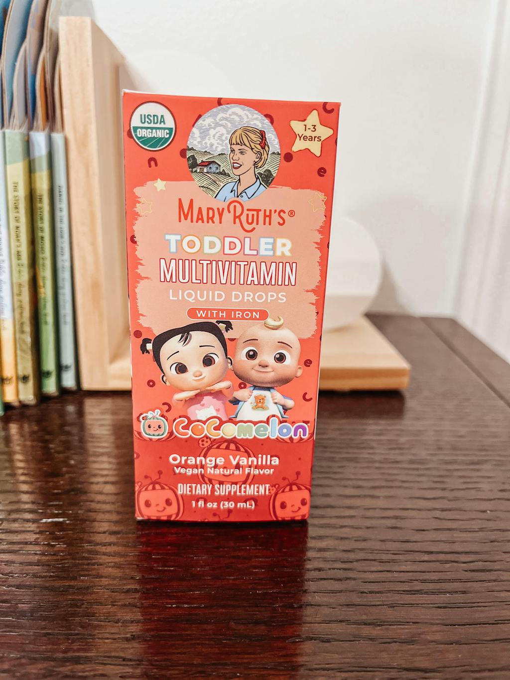Toddler Multivitamin with Iron Liquid Drops MaryRuth Organics