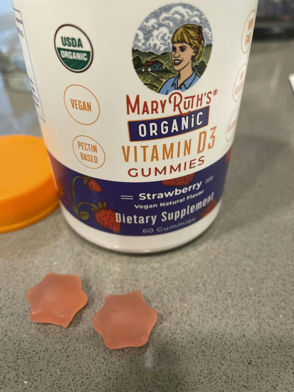 Organic Vitamin D3 Gummies Supplement MaryRuth Organics