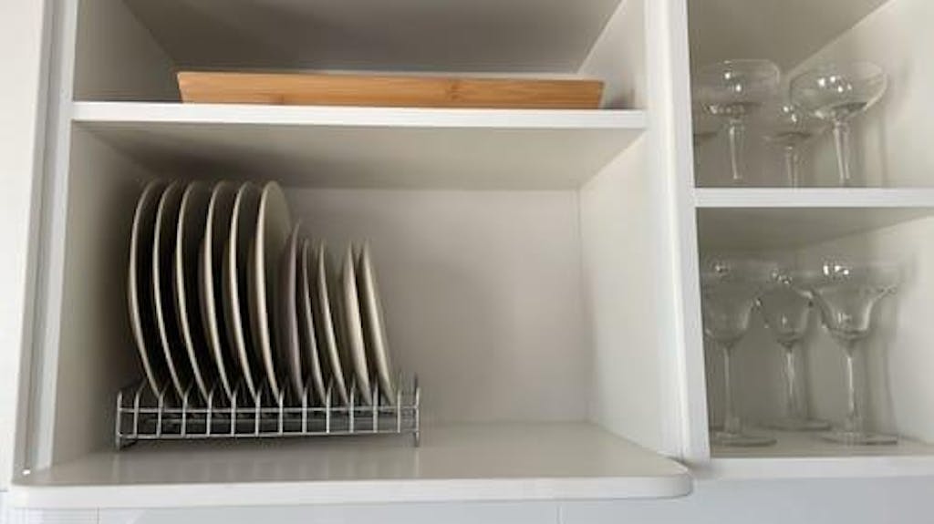 Porta platos cromado