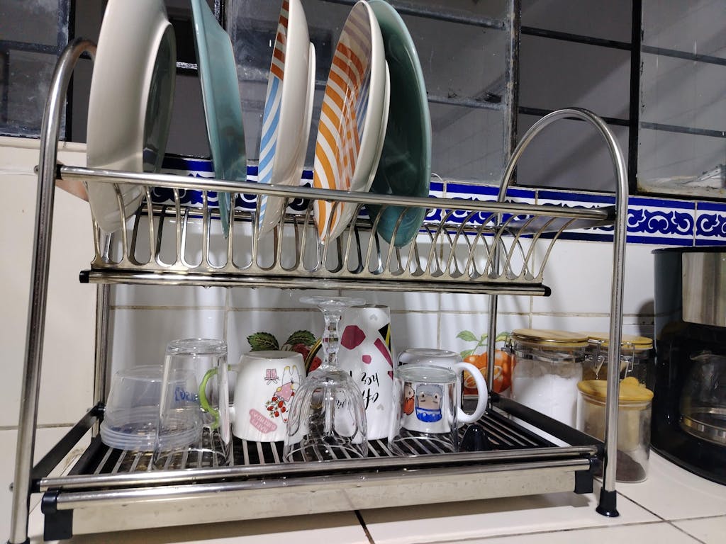 Escurridor de mesa de acero inoxidable