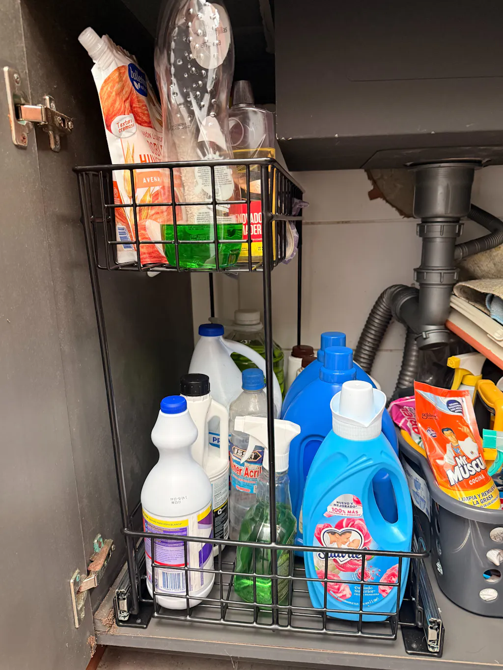 Organizador para mueble de lavado