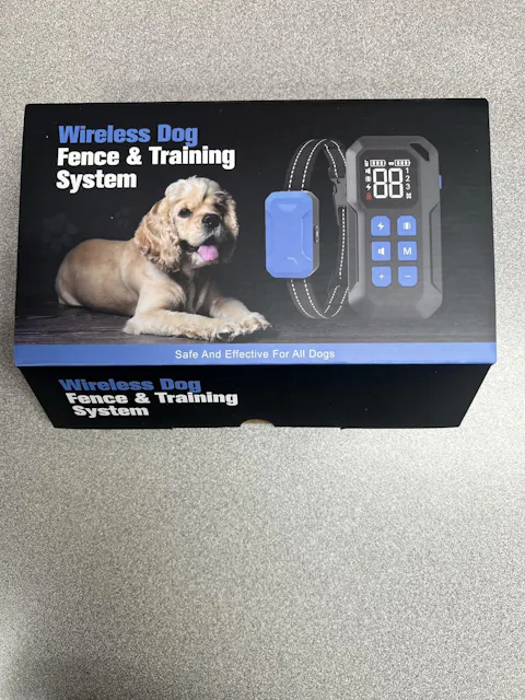 MASBRILL Wireless Dog Fence 2 in 1 Electric Fence for 3 Dogs Training Collar