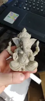 Handmade Sandstone Ganesha Buddha Elephant Statue