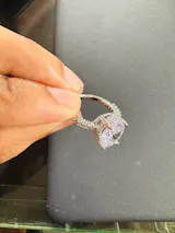 Huitan Oval Finger Ring Band