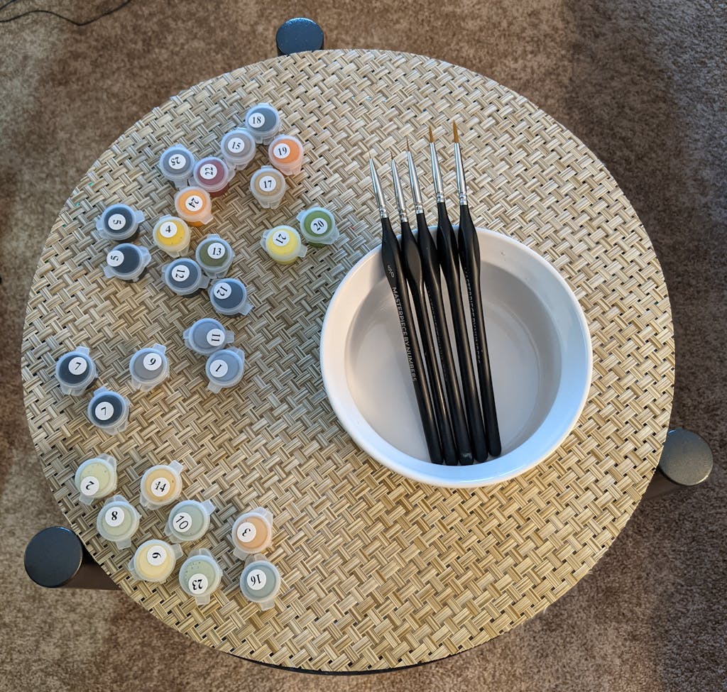 Paint Brush Set 5 Piece Masterpiece By Numbers