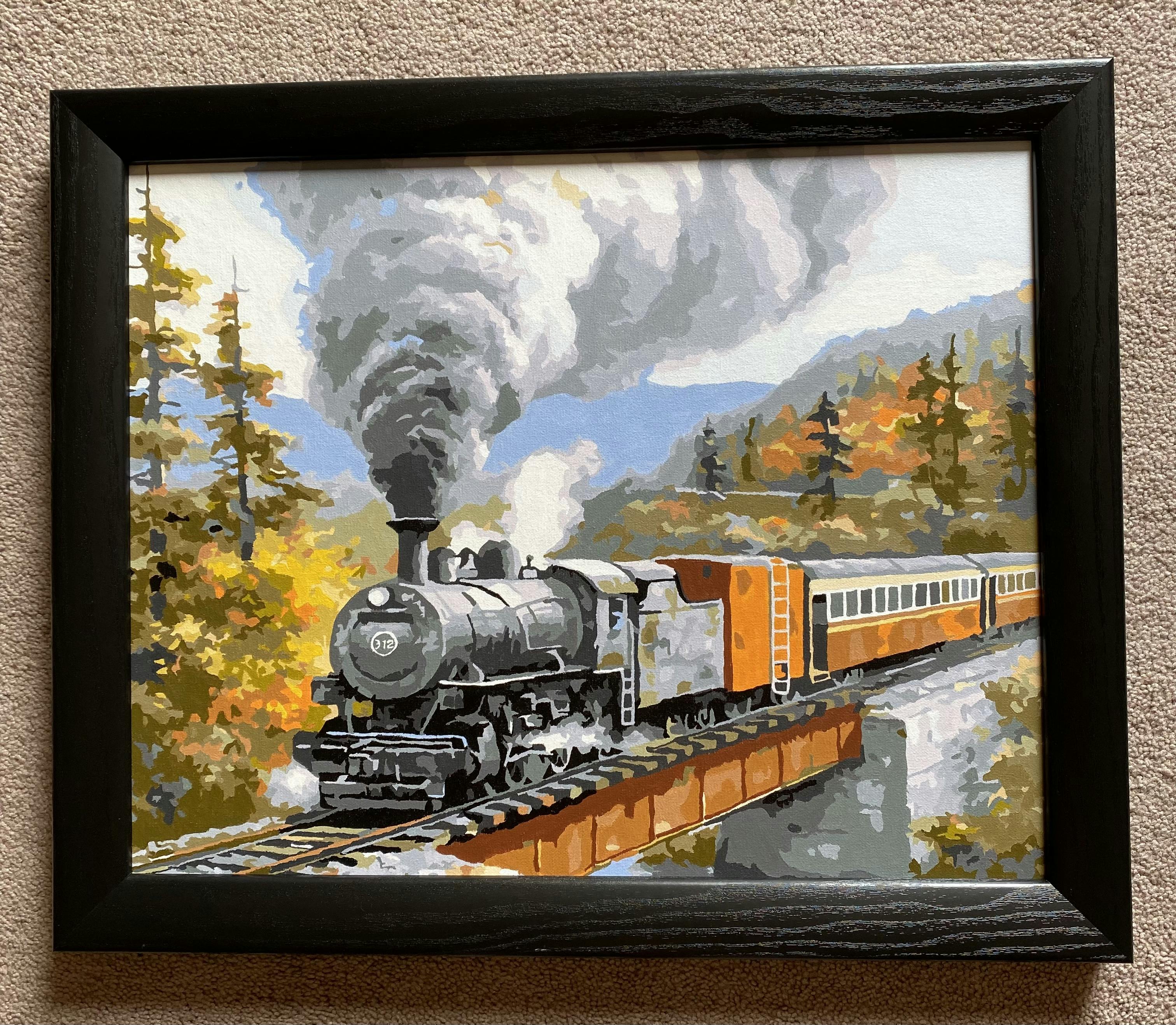 Mountain Train Masterpiece By Numbers