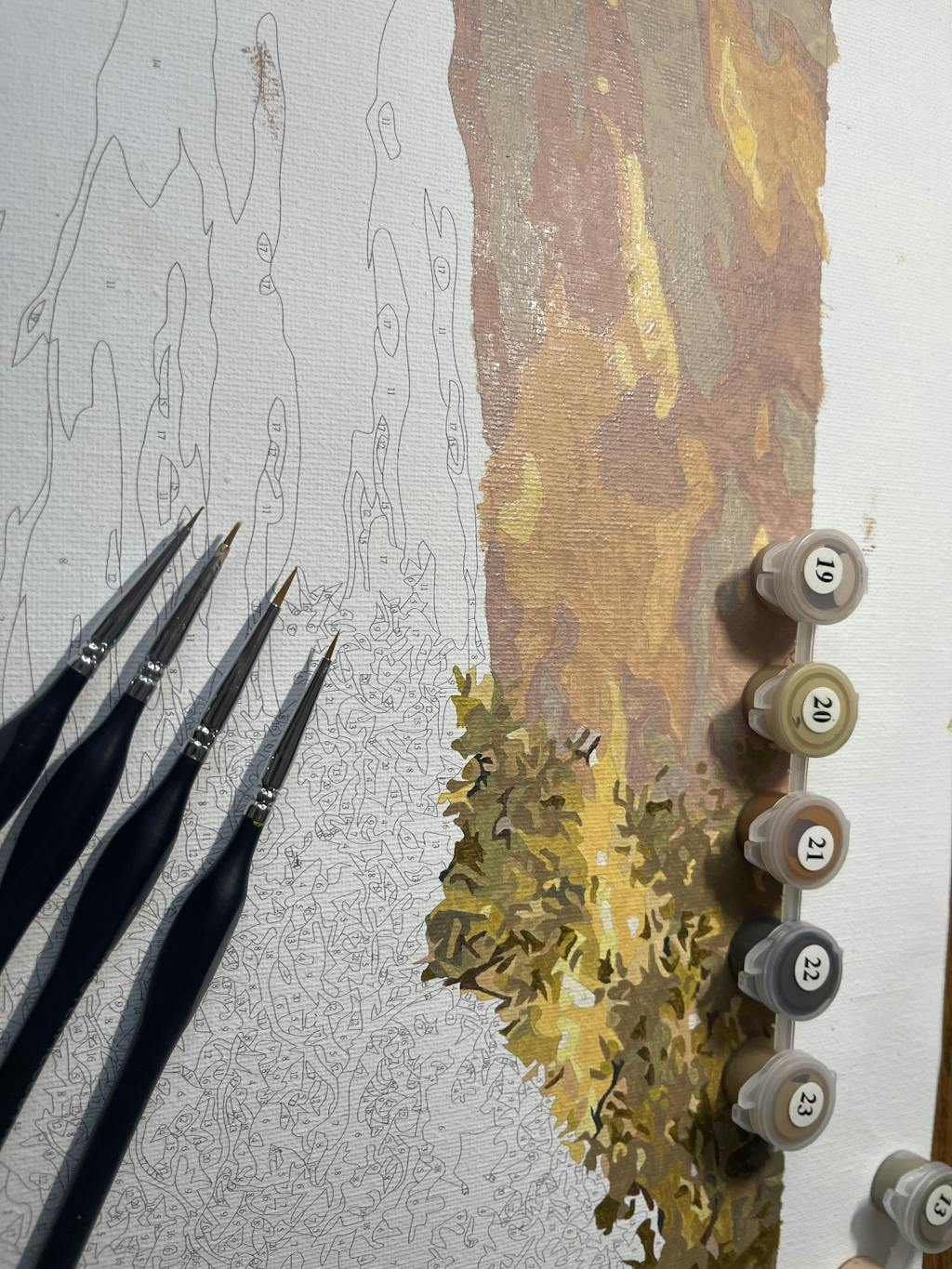 Paint By Number Brushes 5 Piece Set Masterpiece By Numbers