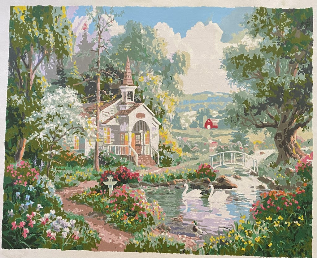 Joyful Chapel by Abraham Hunter Paint By Number Kit Masterpiece By