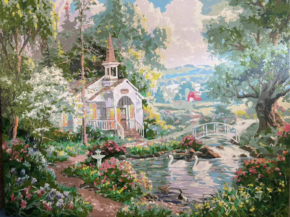 Joyful Chapel by Abraham Hunter - Paint By Number Kit