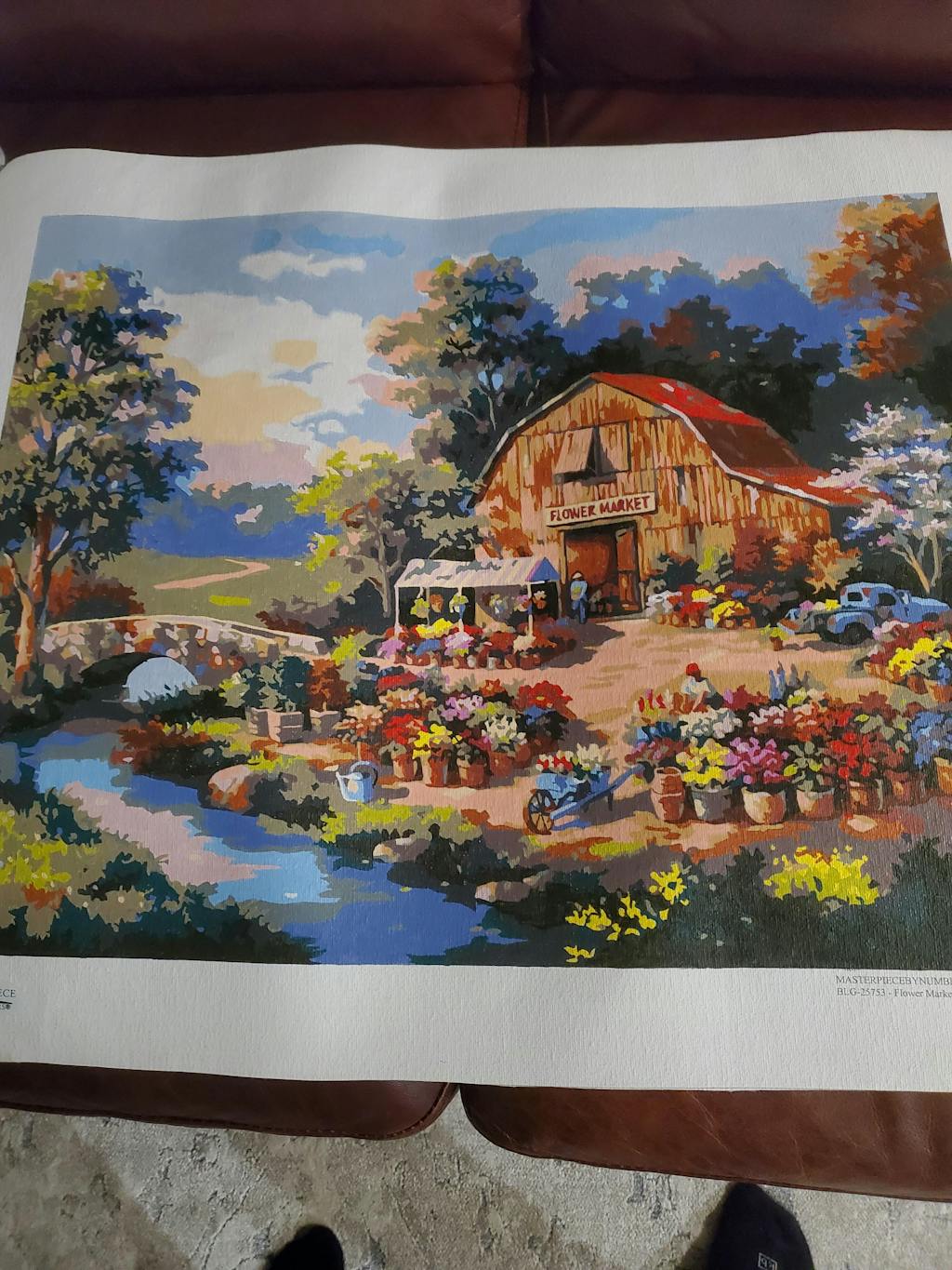 Flower Market Paint By Number Kit Masterpiece By Numbers