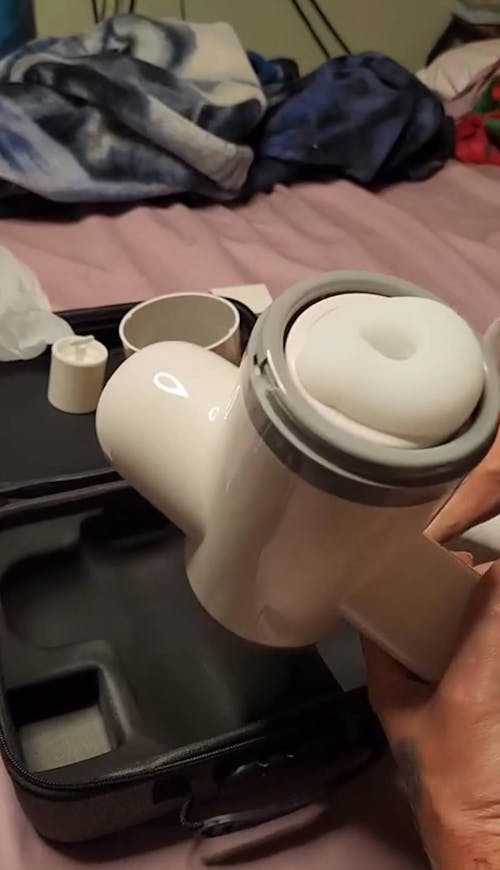 Wearable Thrusting Masturbator with Auto Lubrication Remote Control