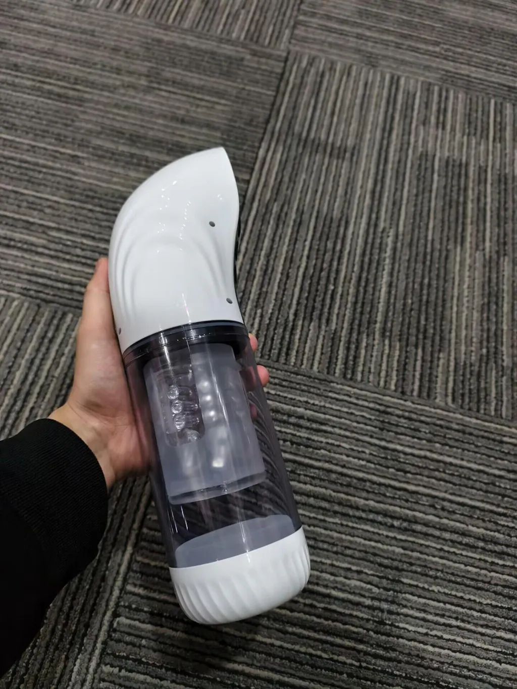 XS17: Large Penis Male Masturbator Toy with 9 Sucting, Rotating &