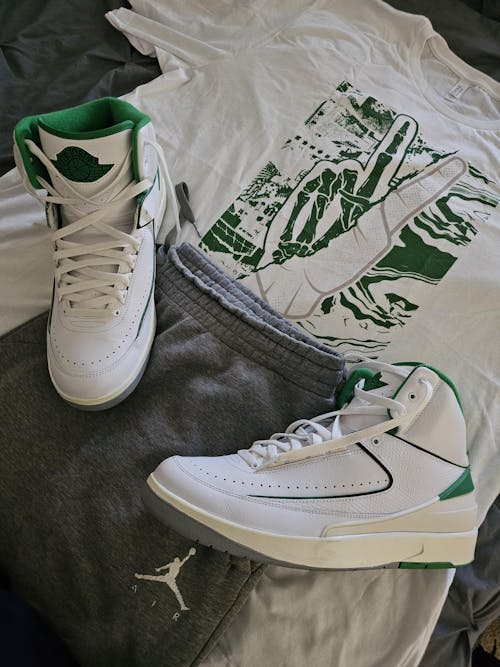 Jordan 2 Retro Lucky Green Sneaker Matching TShirt(Inner Peace)