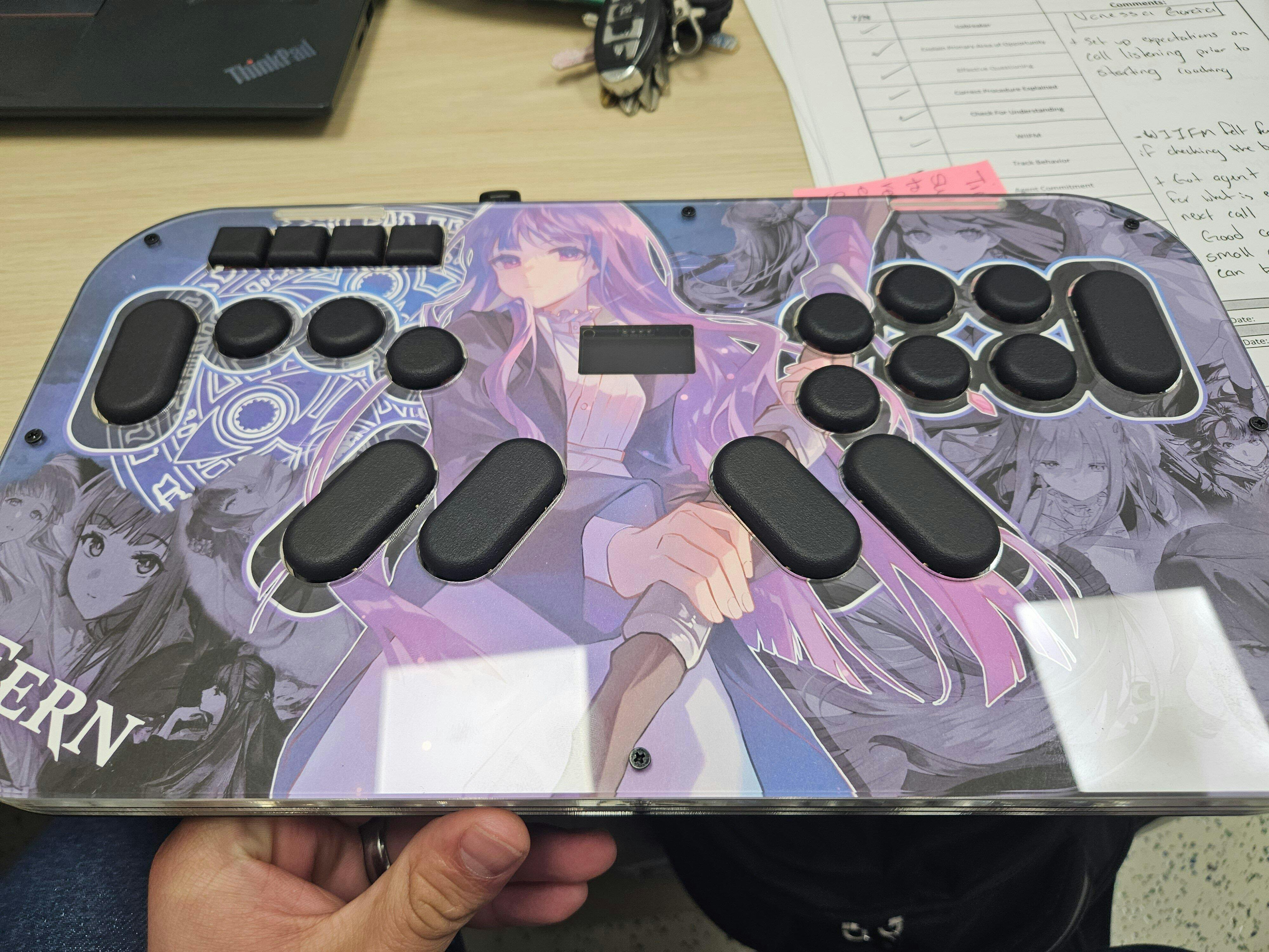 Mavercade KeebBrawler-04MX Fightstick (Leverless/All Button Controller