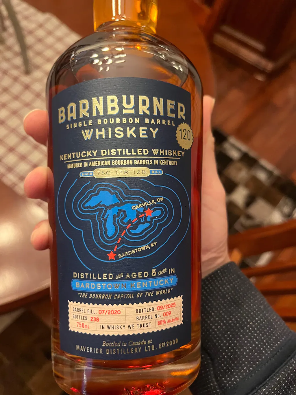 BARNBURNER CASK BOURBON - 60% abv. (sku: SBC750) | Maverick