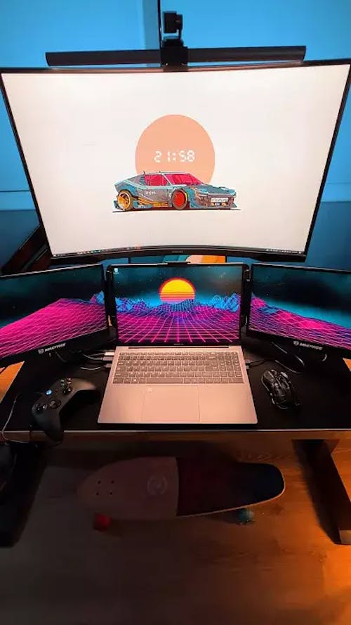 Maxfree S2 14" Triple Monitor for Laptop