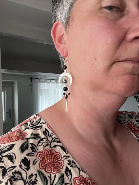 Boucles d'oreilles "Black Moon"