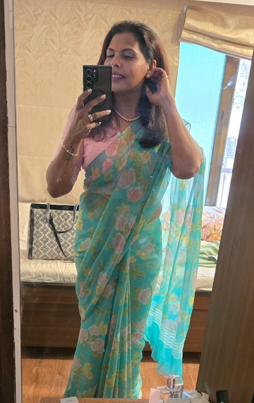 Selene Pure Chiffon Saree