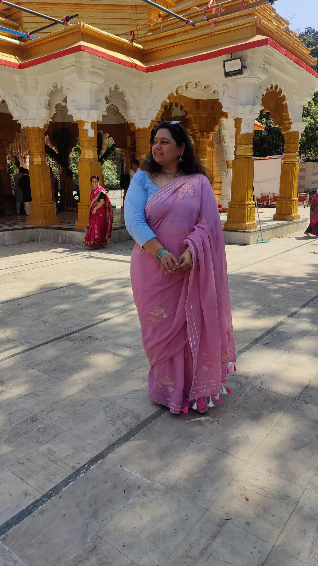 Mauve Kiss Mul Saree