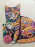 Curly Cat Wooden Jigsaw Puzzle