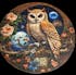 Moon Night Owl Wooden Jigsaw Puzzle