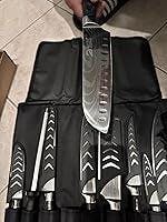 Home Cooking MDHAND 10pc Japanese Knives High-Carbon Steel Pakkawood
