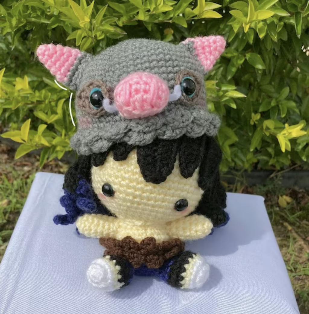 Inosuke Demon Slayer Amigurumi Crochet Doll Pattern – Medaami Patterns