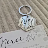 Médaille pour Chat Hexagonal à Personnaliser