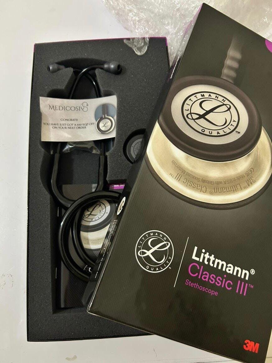 3M™ Littmann® Classic III™ Stethoscope - Black tube & Matte black