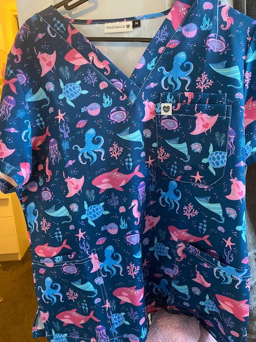 Deep Sea Delight Scrub Top