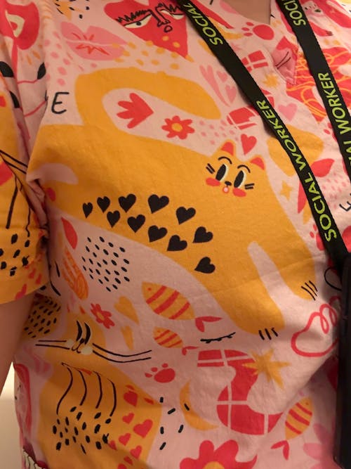 Funky Cats Scrub Set (Cotton)