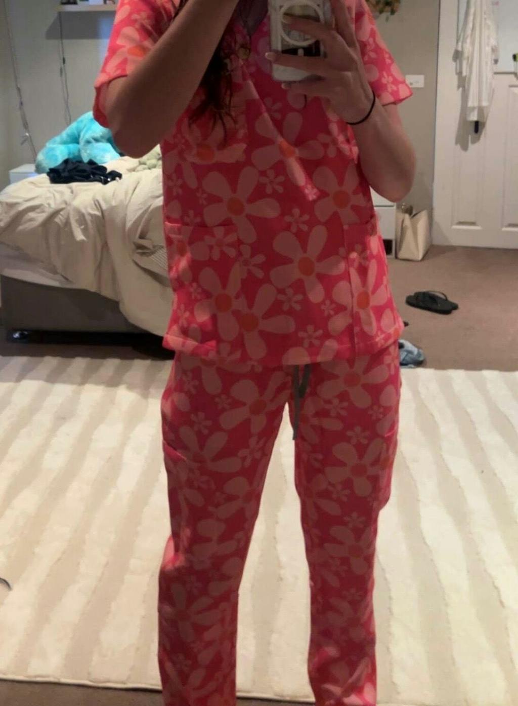 Groovy Pink Scrub Set