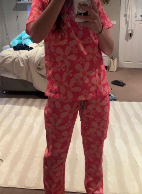 Groovy Pink Scrub Set