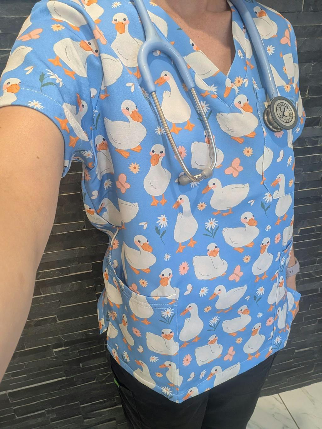 Sweet Heart Scrub Top