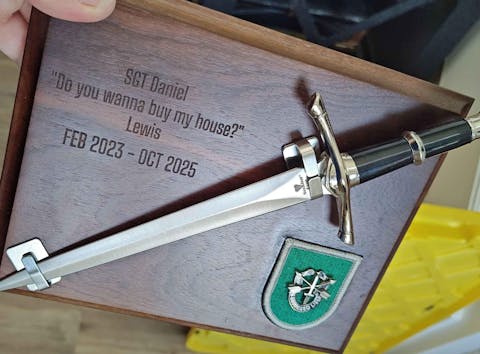 Genuine Walnut Plaque -Laser Engravable