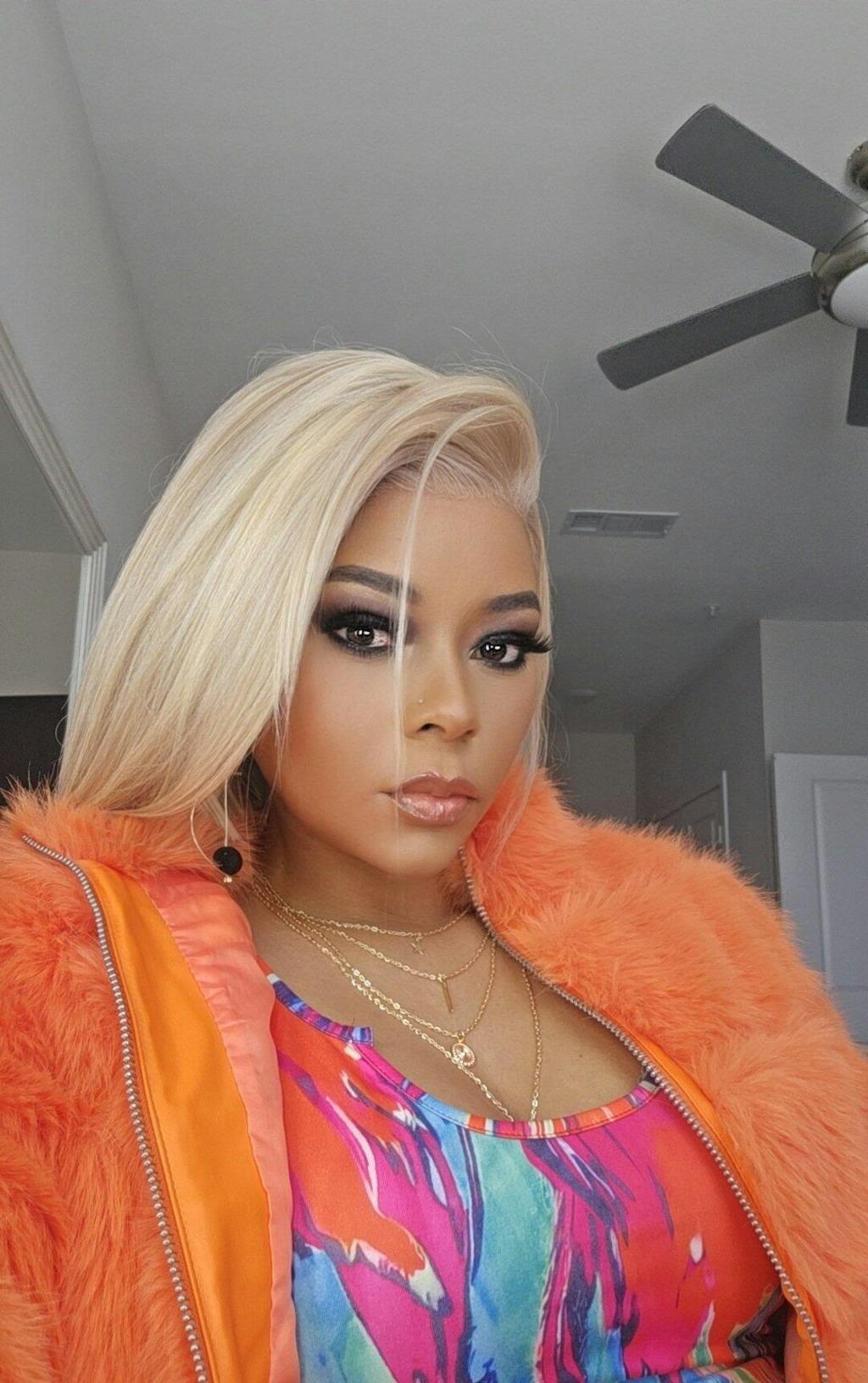 Megalook 6x5 Invisible Knots & 13x4 Lace Frontal Blonde Highlight Straight Bob Wigs Realistic Hairline Beginner Friendly