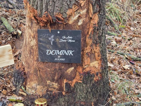 Personalisierte Gedenktafel für Menschen