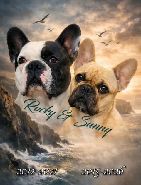 Personalisierte Gedenktafel für Hunde