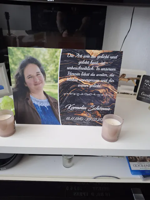 Personalisierte Gedenktafel für Menschen