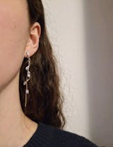 Luxury Leaf Tassel Chain Gold Earrings