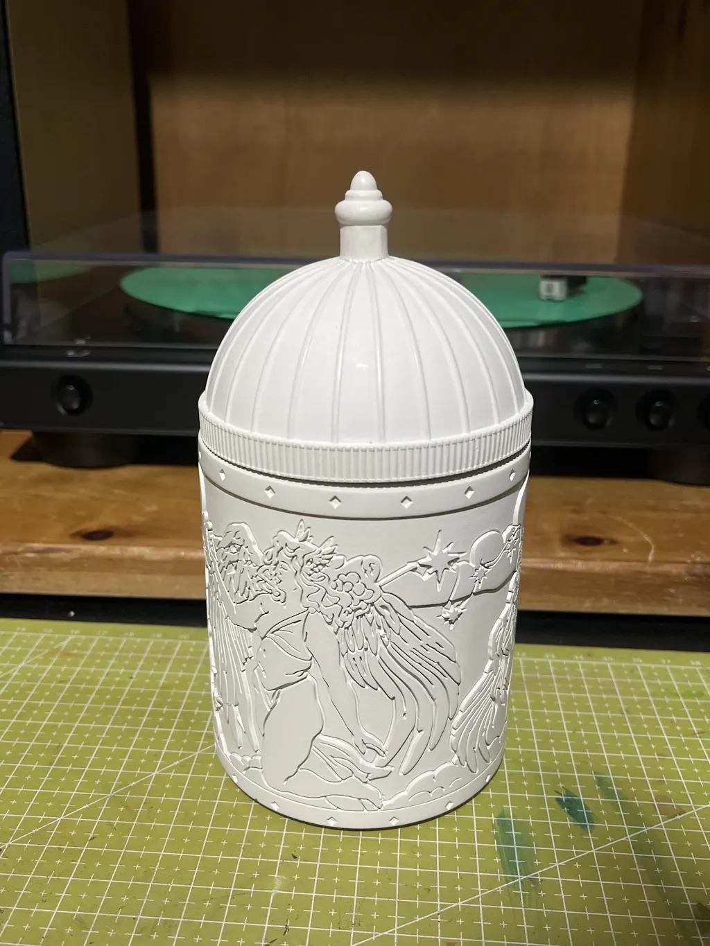 White Sappho's Angels Refillable Candle Holder