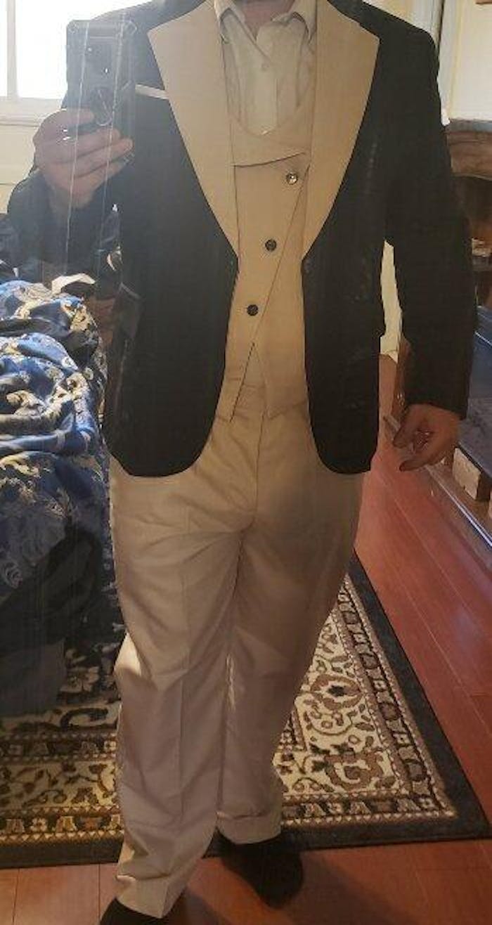 Menseventwear Formal Men's Suits Slim Fit 3 Pieces Notch Lapel Tuxedos (Blazer+Vest+Pant)