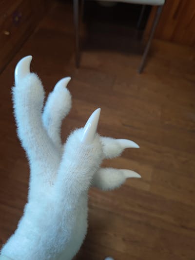 Furry kig series close-fitting claws and nails handsome plush