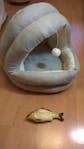 Puffy Cushion Cat Bed