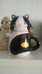 Cute Cat Ceramic Mug Spoon Set
