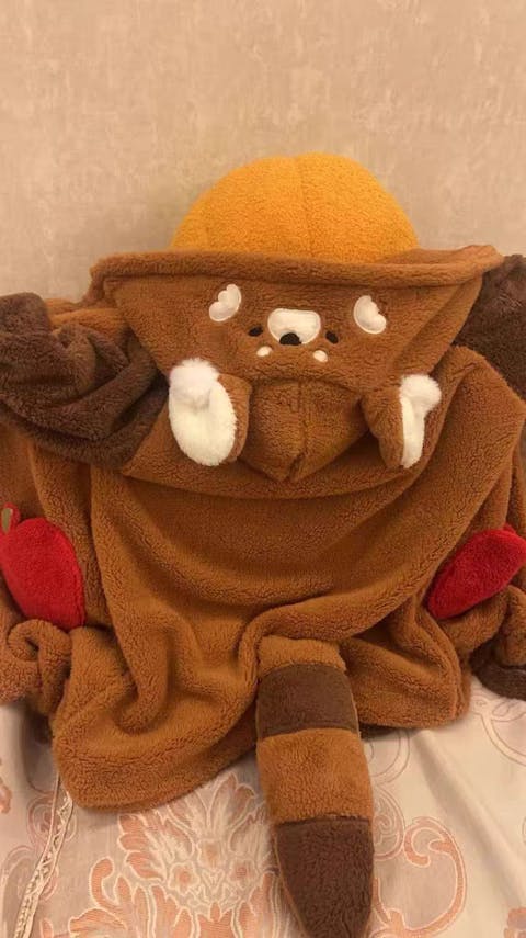 Cartoon Red Panda Pajamas Set