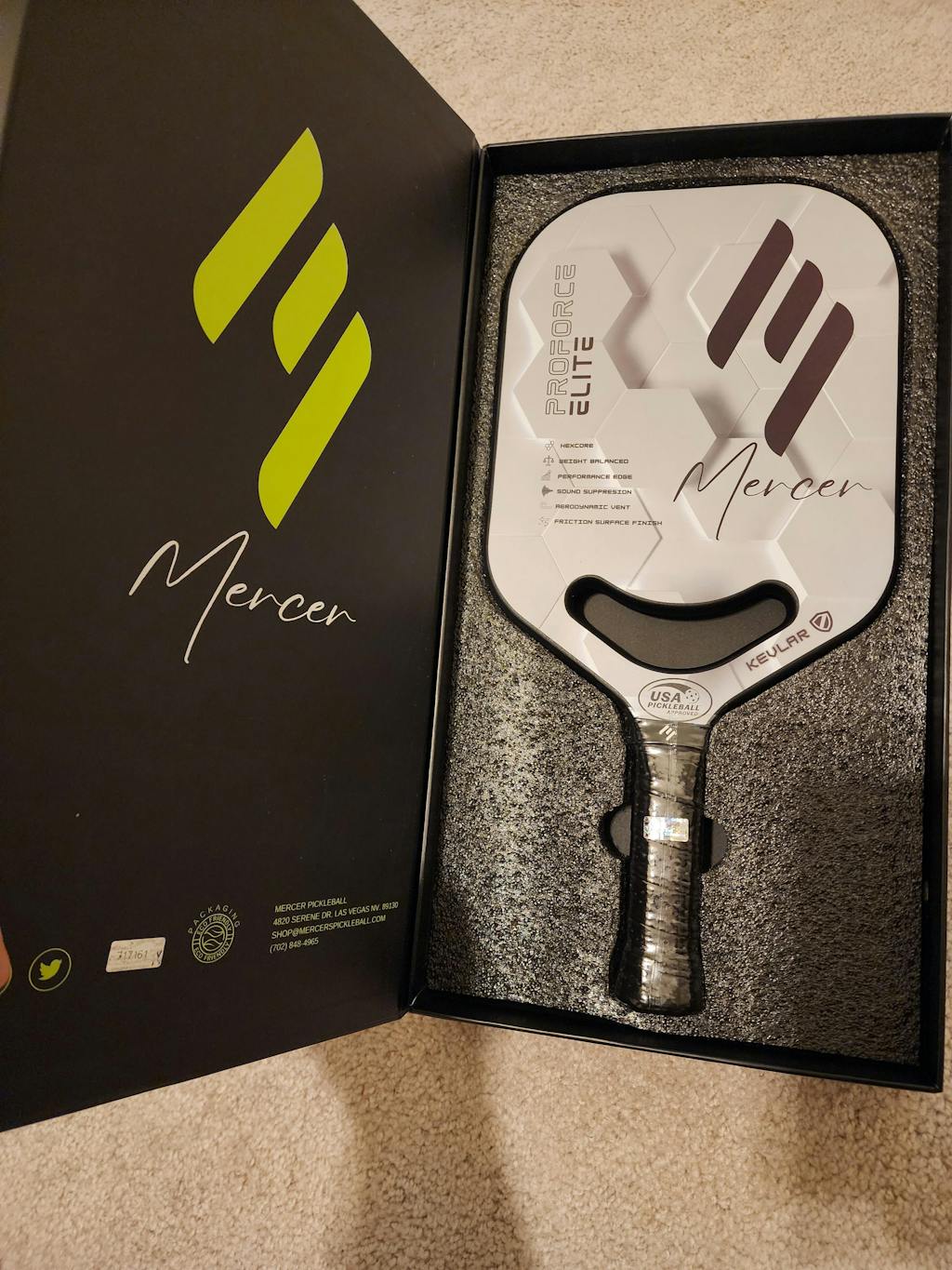 Kevlar Pickleball Paddles Mercer Pickleball Paddles