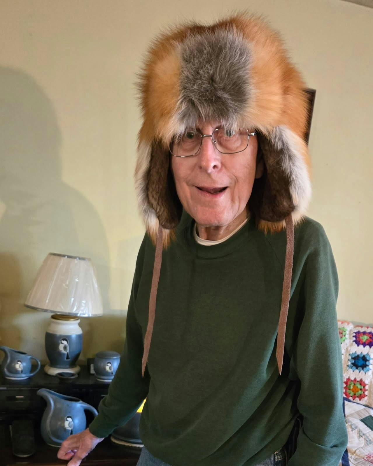 Stylish Warmth | Red Fox Fur Trapper Hat | Merlin's Hide Out