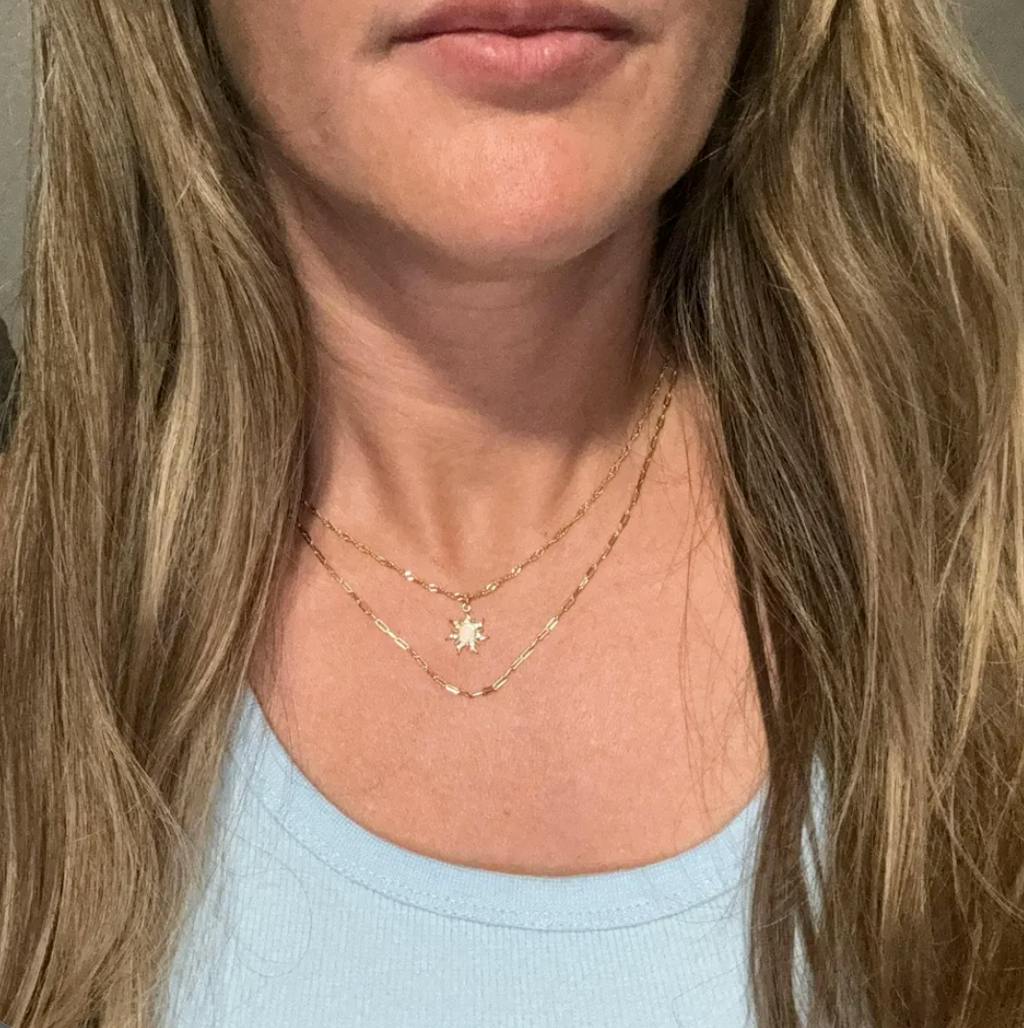 REEMA DAINTY PAPERCLIP NECKLACE