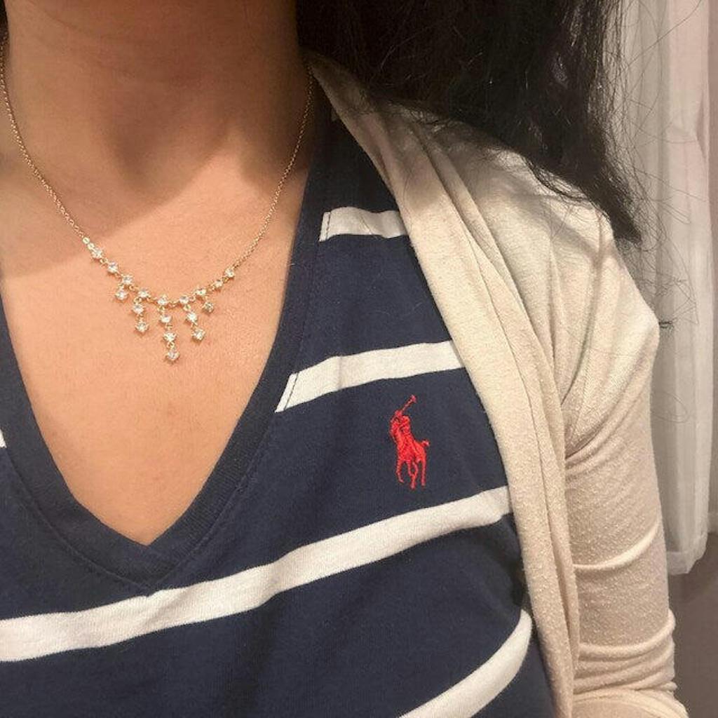 WATERFALL DIAMOND DROP NECKLACE